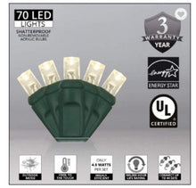 Load image into Gallery viewer, UL certified pure white christmas mini lights