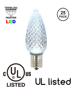 warm white 25 pack faceted 