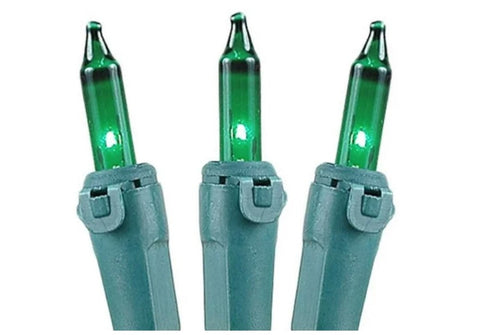 green vintage edison incandescent M% lights