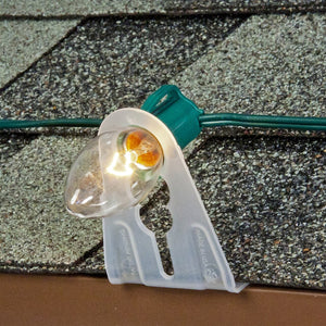 edison C9 light with shingle tabs