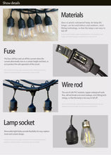 Load image into Gallery viewer, patio garden lights full details and aspects
