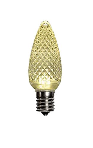 opticore faceted C9 LED warm white bulb