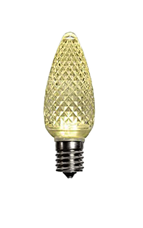 opticore faceted C9 LED warm white bulb